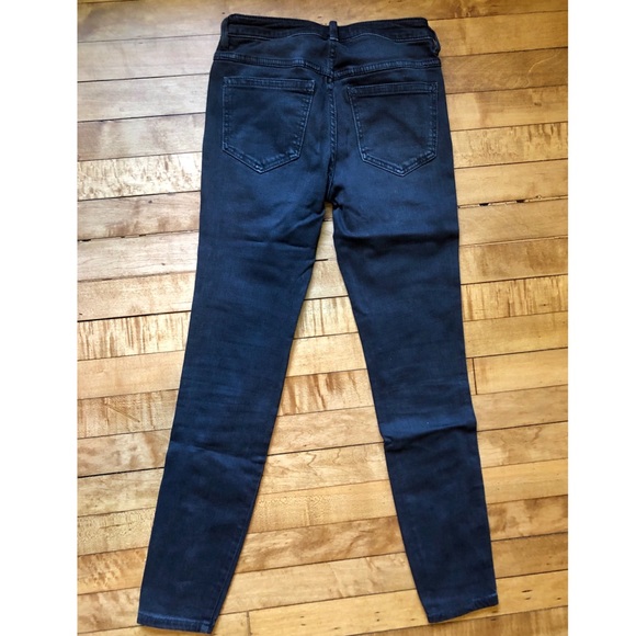 Free People Black Denim Skinny Jeans - Picture 3 of 5